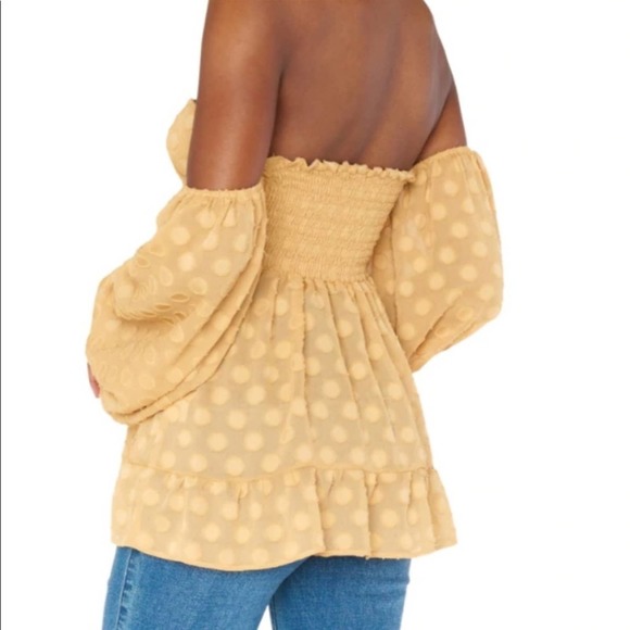 New Show Me Your Mumu Nita Top Small Yellow - Picture 8 of 8